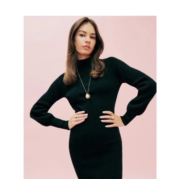 Reformation Dee Cashmere Sweater Mini Dress Size S - Picture 9 of 9